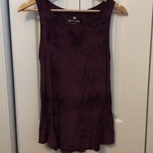 AMERICAN EAGLE SOFT&SEXY Purple Tie-Dye Tank Top